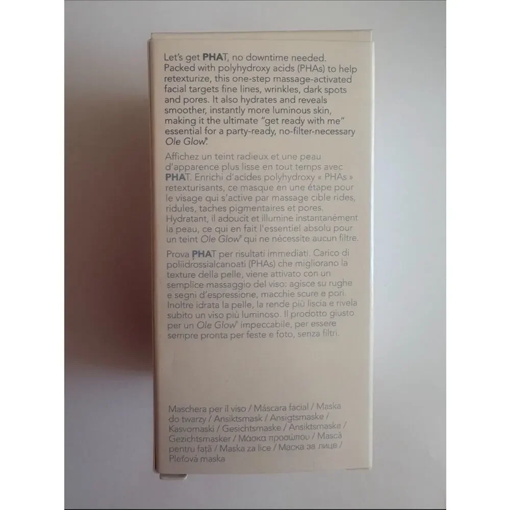 NWT Ole Henriksen Phat Glow Facial Mask Exfoliate, Illuminate & Brighten